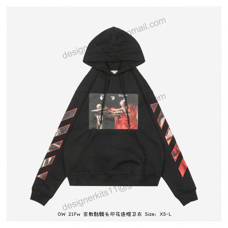 Off White Hoodies OW 21Fw~Size:XS-L~#HA0QC55324310~