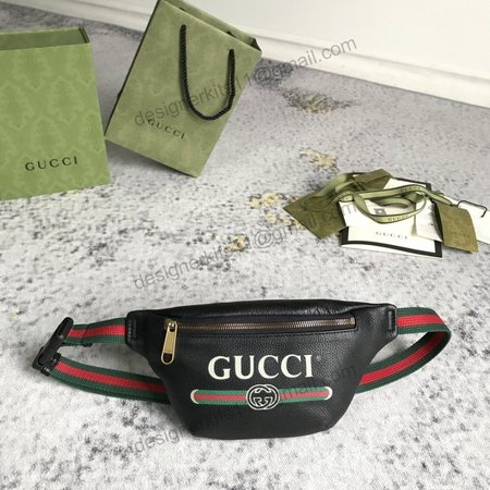 Gucci Print Belt Bag Vintage Logo Small Black