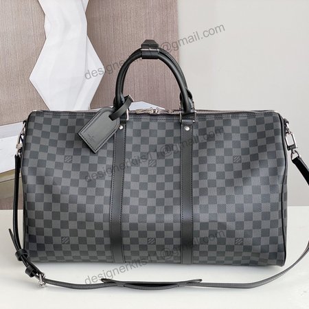 Keepall Bandouliere Damier Graphite 45 Black/Graphite