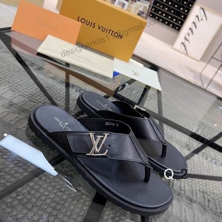 leather sandals black slides