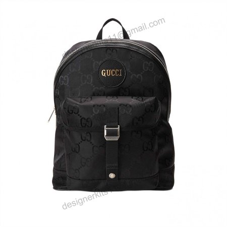 Gucci Off The Gird Backpack Black GG Nylon - GBP002