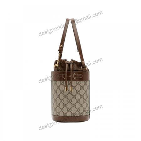 Gucci Beige 1955 Horsebit Small GG Bucket Bag - GMB93