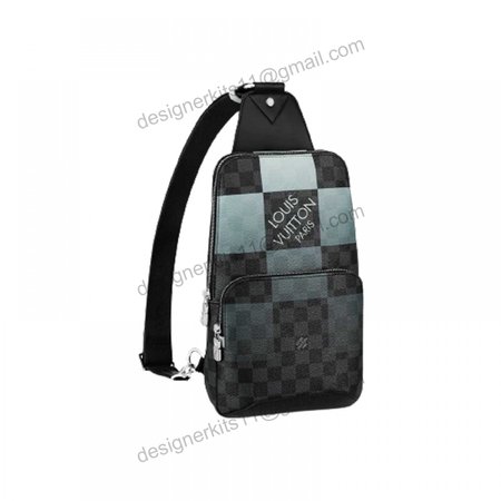 Avenue Sling Bag White Damier Graphite Giant LMB044