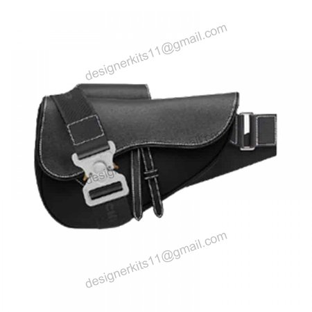 SADDLE BAG NAVY GRAINED CALFSKIN