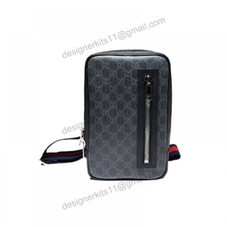 GUCCI ALL OVER PRINT MESSENGER BAG BLACK - GBC31