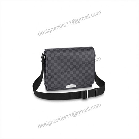 district pm damier graphite canvas n40349