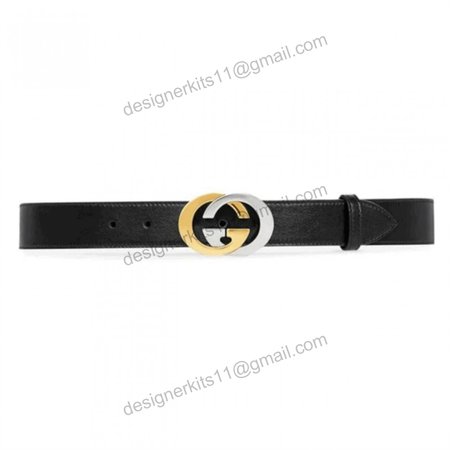 GUCCI BELT WITH INTERLOCKING G BUCKLE - B36