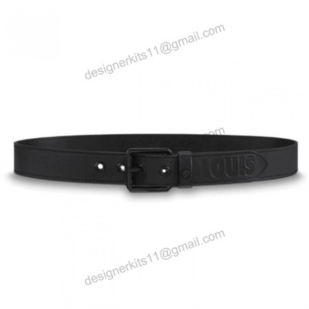 dark infinity leather voyager 35mm belt - b157