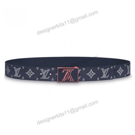 belt metropole monogram upside down ink navy - b132