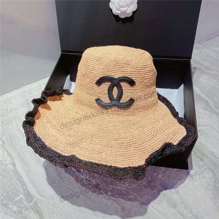 chanel beach sun hat