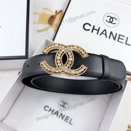 Chanel Leather Belt Buckle 30mm