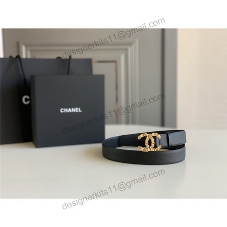 chanel logo classic belt