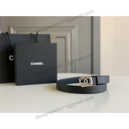 chanel logo classic belt