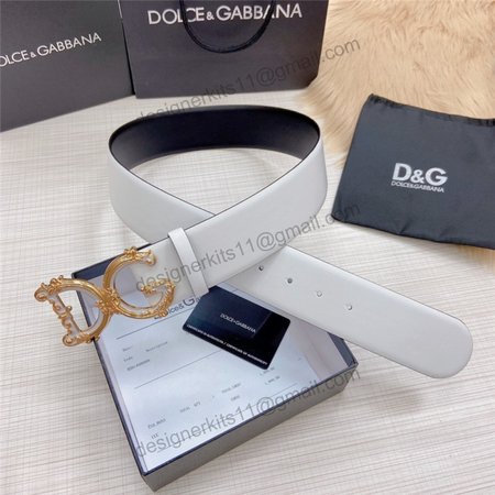 dolce & gabbana d&g logo leather belt