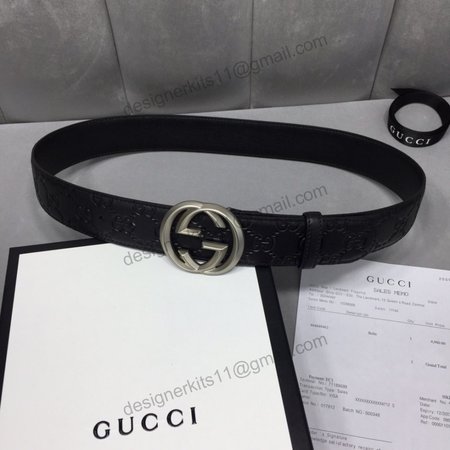 gucci belt 40mm Silver