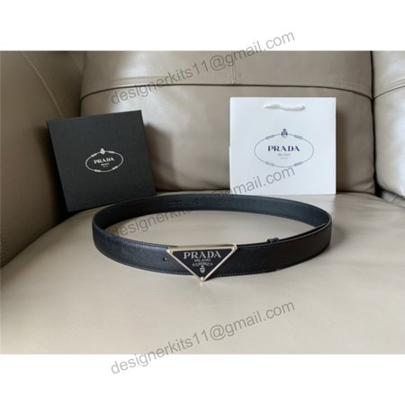 Prada saffiano 30mm leather belt