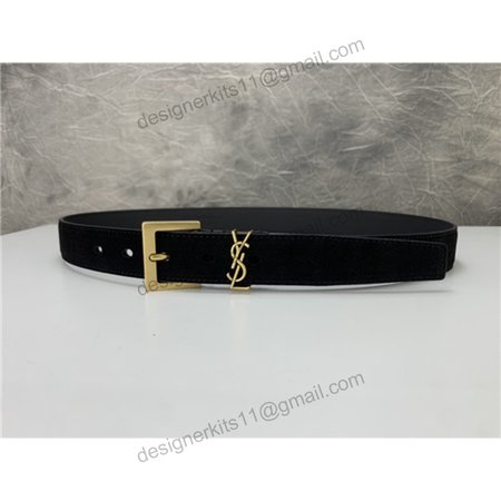 ysl leather belt