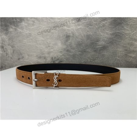 ysl leather belt