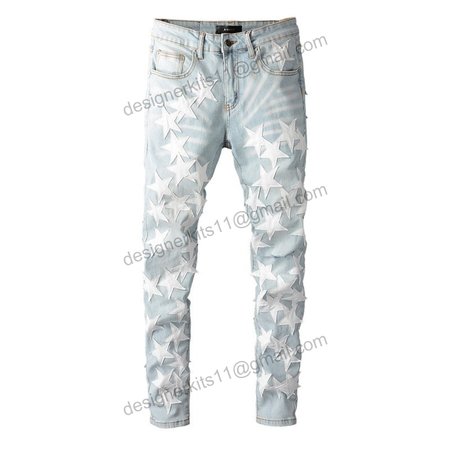 Amiri Stars Jeans White